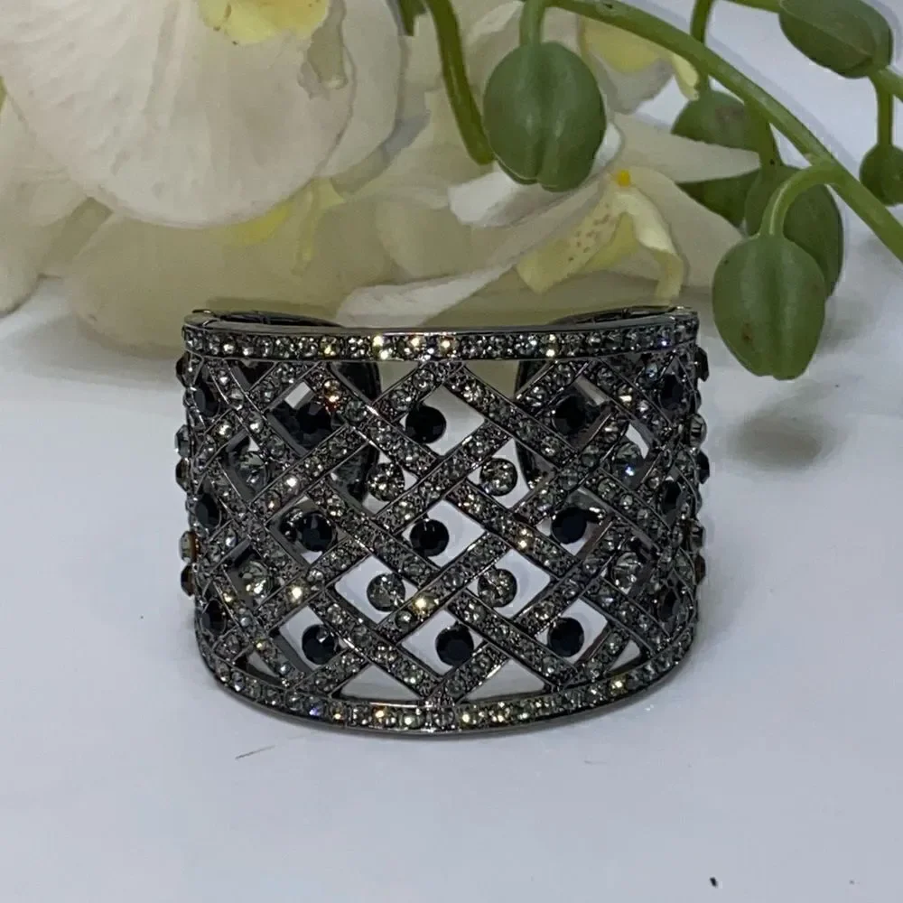 Beautiful Sparkly Rhinestone Cuff Bracelet